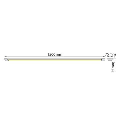 Brilagi - Réglette de cuisine LUMA LED/40W/230V 150 cm