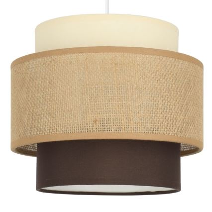 Brilagi - RESNA hanglamp aan kabel 2xE27/60W/230V Ø 30 cm beige/zwart