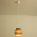 Brilagi - RESNA hanglamp aan snoer 1xE27/60W/230V Ø 20 cm bruin/beige