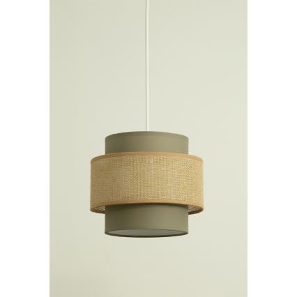 Brilagi - RESNA hanglamp aan snoer 1xE27/60W/230V Ø 20 cm bruin/beige