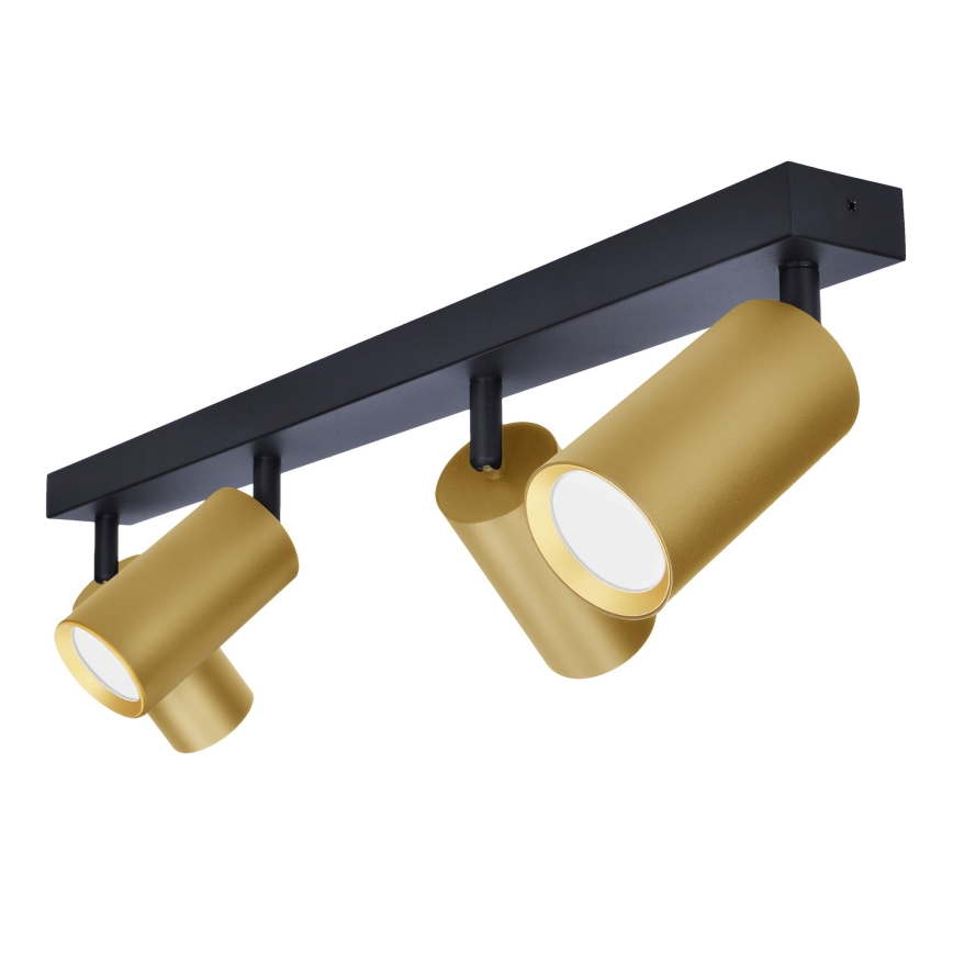 Brilagi - LED RGBW dimbare spot SELE GOLDEN 4xGU10/6W/230V 3000K zwart/goud + afstandsbediening