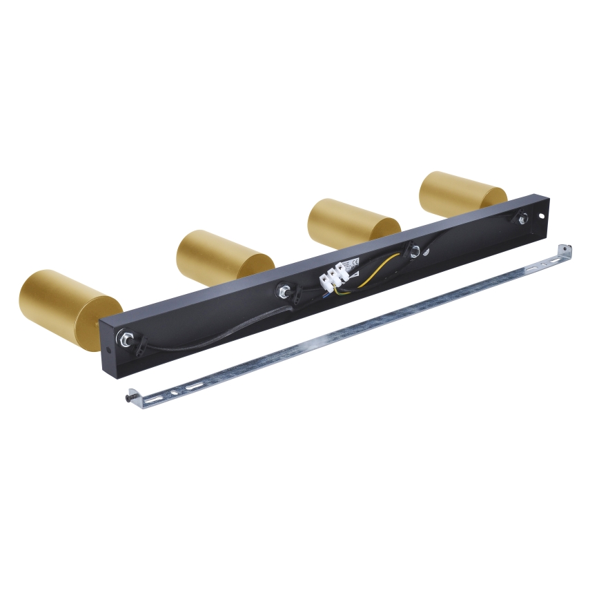 Brilagi - LED RGBW dimbare spot SELE GOLDEN 4xGU10/6W/230V 3000K zwart/goud + afstandsbediening
