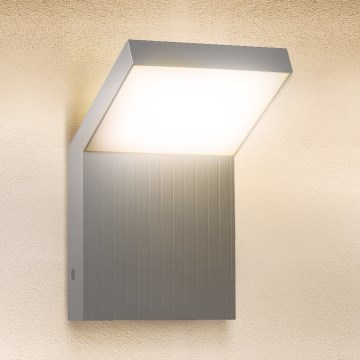 Brilagi - RIANO LED/8W/230V buitenwandlamp zilverkleurig IP65