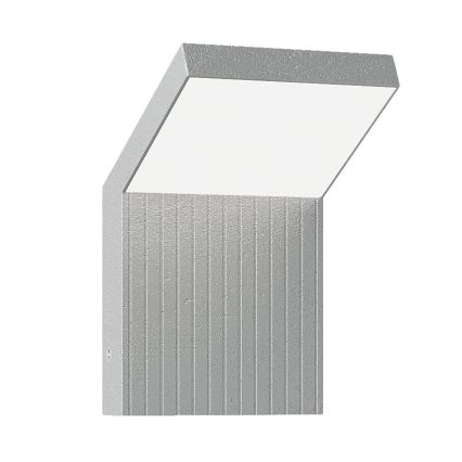 Brilagi - RIANO LED/8W/230V buitenwandlamp zilverkleurig IP65