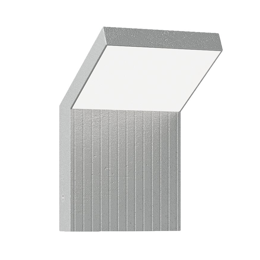 Brilagi - RIANO LED/8W/230V buitenwandlamp zilverkleurig IP65
