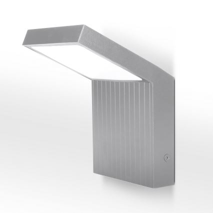 Brilagi - RIANO LED/8W/230V buitenwandlamp zilverkleurig IP65