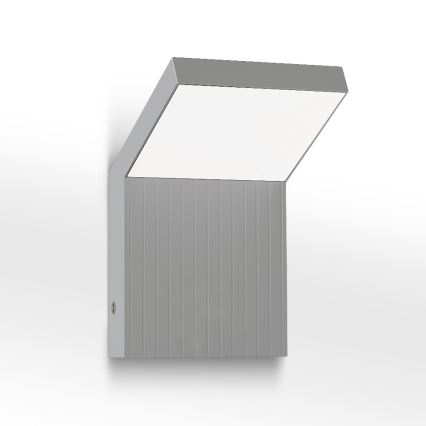 Brilagi - RIANO LED/8W/230V buitenwandlamp zilverkleurig IP65