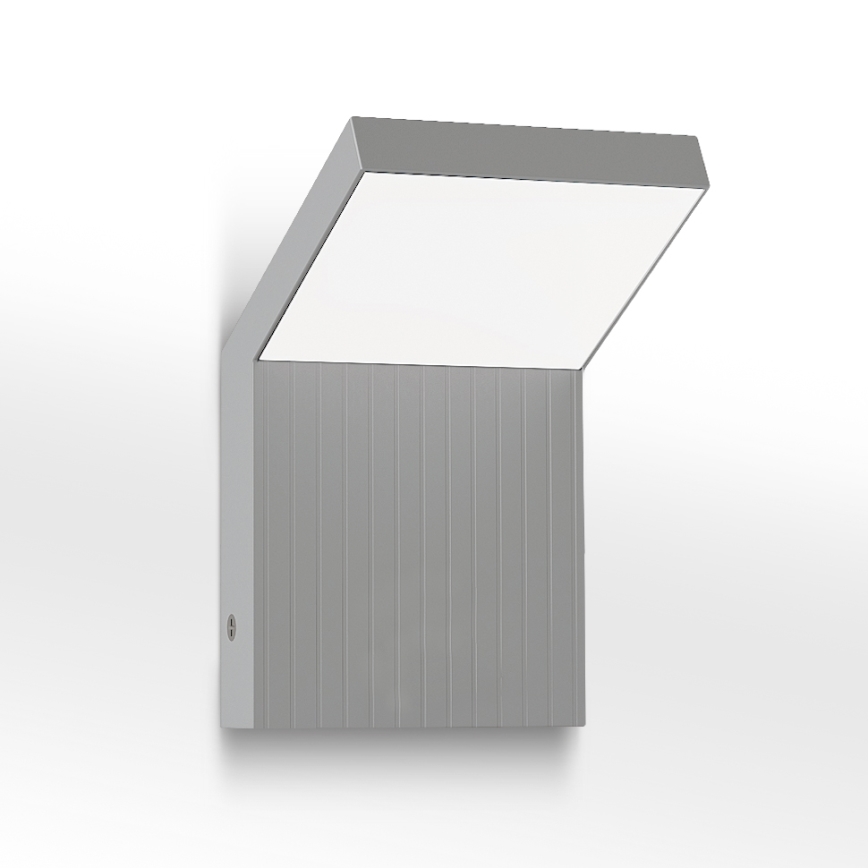 Brilagi - RIANO LED/8W/230V buitenwandlamp zilverkleurig IP65