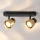 Brilagi - Richtbare spotlamp NUGGET 2xGU10/30W/230V zwart/goud