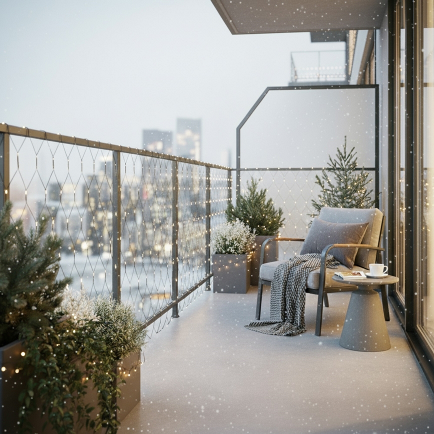 Brilagi - Rideau lumineux LED d'extérieur 160 LED 7x2m IP44 blanc chaud