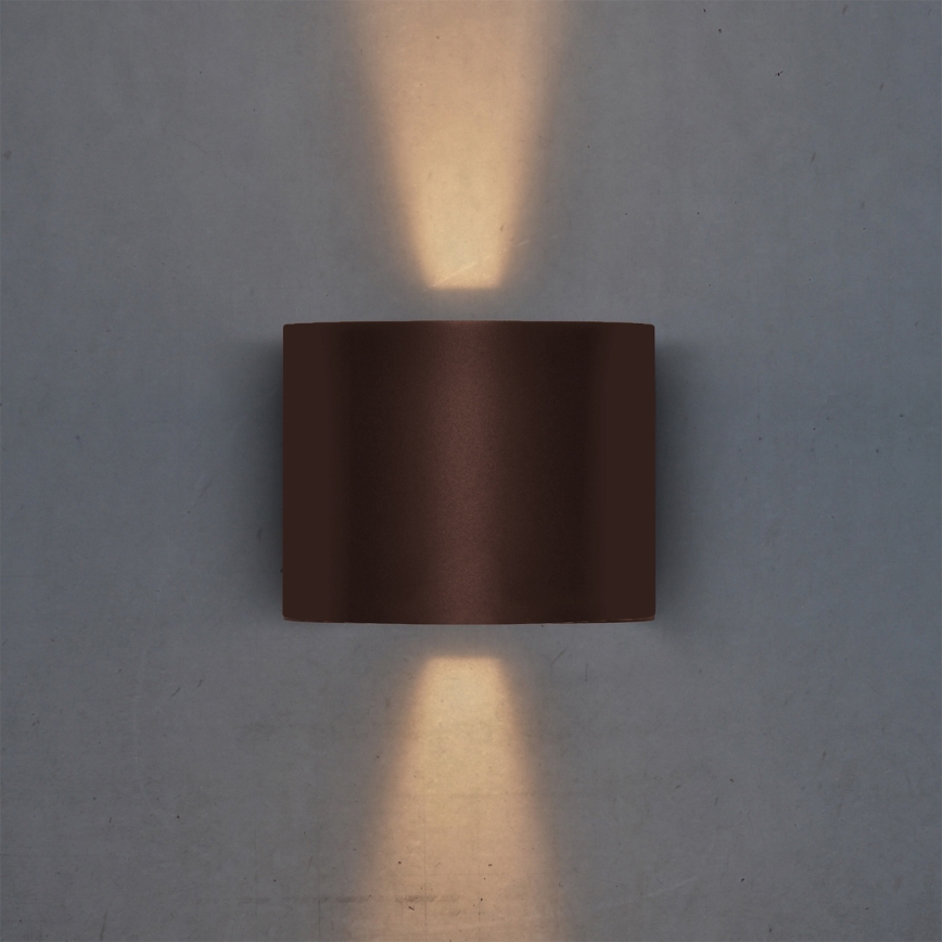 Brilagi - RONDO LED buitenwandlamp/6W/230V bruin IP54