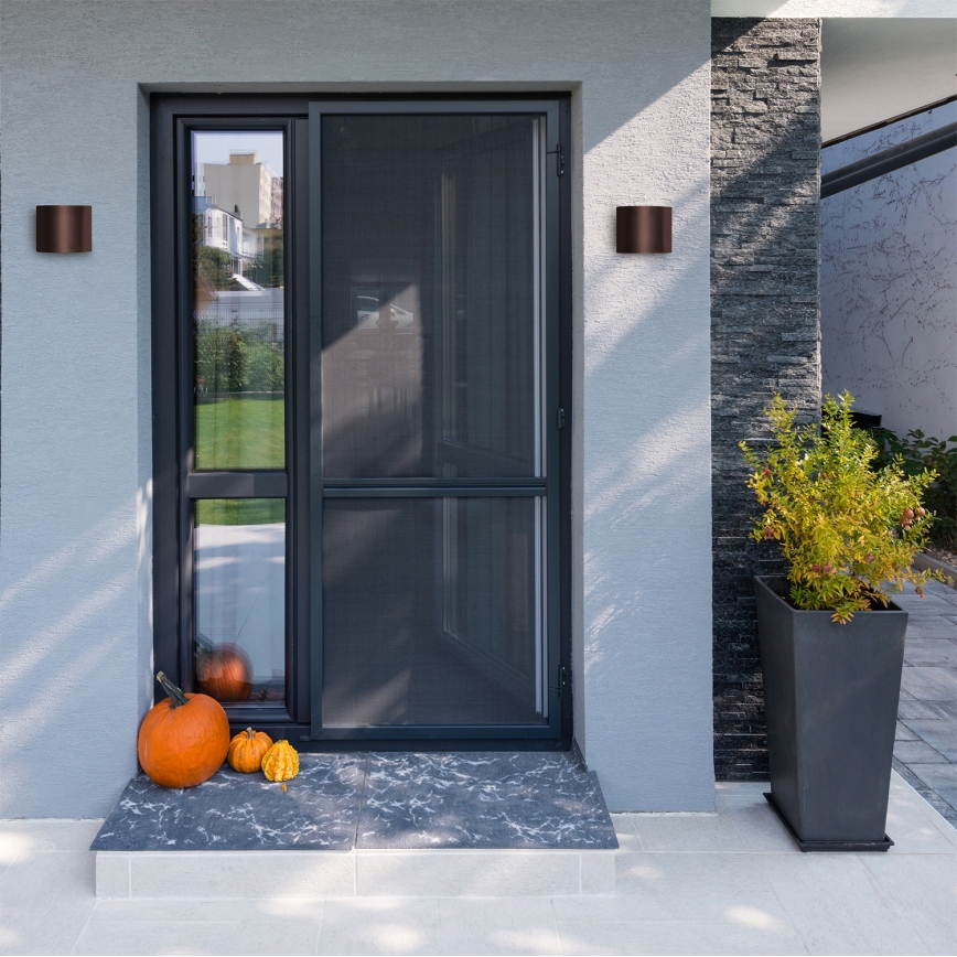 Brilagi - RONDO LED buitenwandlamp/6W/230V bruin IP54