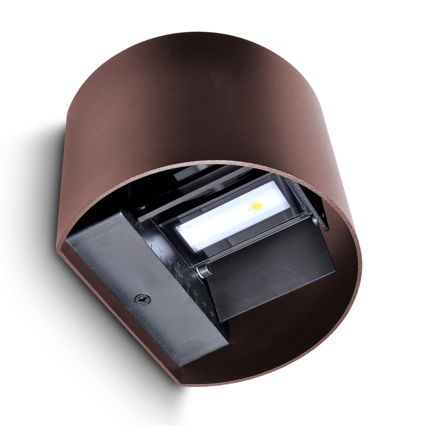 Brilagi - RONDO LED buitenwandlamp/6W/230V bruin IP54