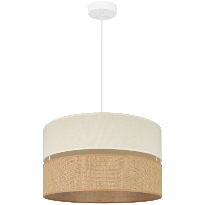 Brilagi - Hanglamp aan kabel ROYAL JUTE 1xE27/15W/230V Ø 40 cm beige/crème