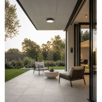 Brilagi - Plafonnier de salle de bains CLARE 2xE27/24W/230V Ø 30 cm anthracite IP54