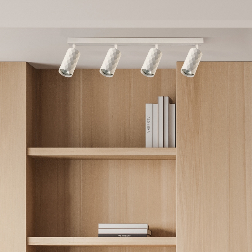 Brilagi - Spot encastrable LED RGBW dimmable SELE DIAMANT 4x GU10/4,8W/230V 3000K blanc + télécommande