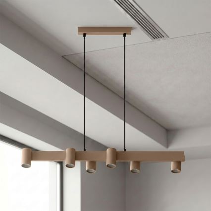 Brilagi - SELE hanglamp aan kabel 6xGU10/30W/230V beige