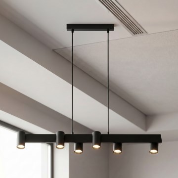 Brilagi - SELE hanglamp aan kabel 6xGU10/30W/230V zwart