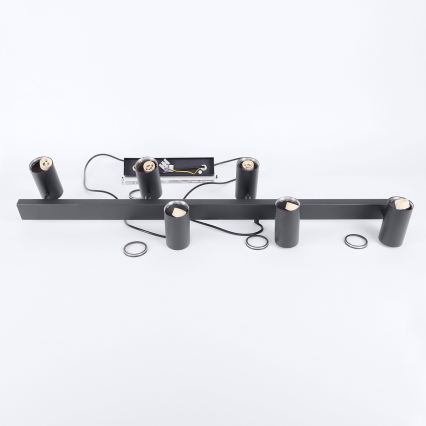 Brilagi - SELE hanglamp aan kabel 6xGU10/30W/230V zwart