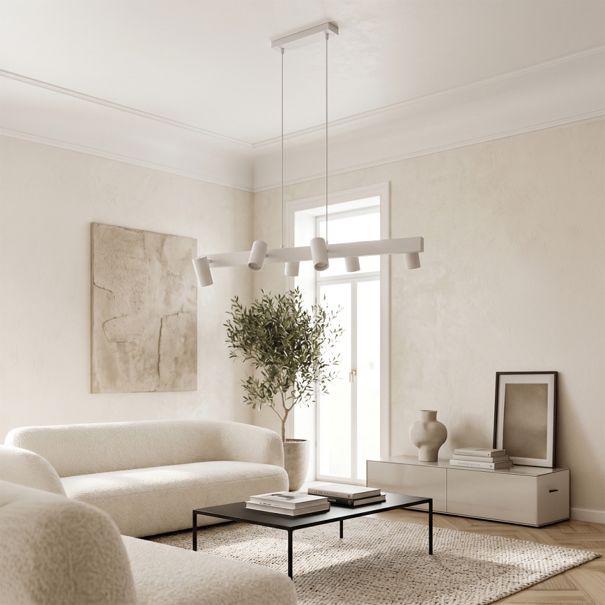 Brilagi - SELE hanglamp met kabel 6xGU10/30W/230V, wit