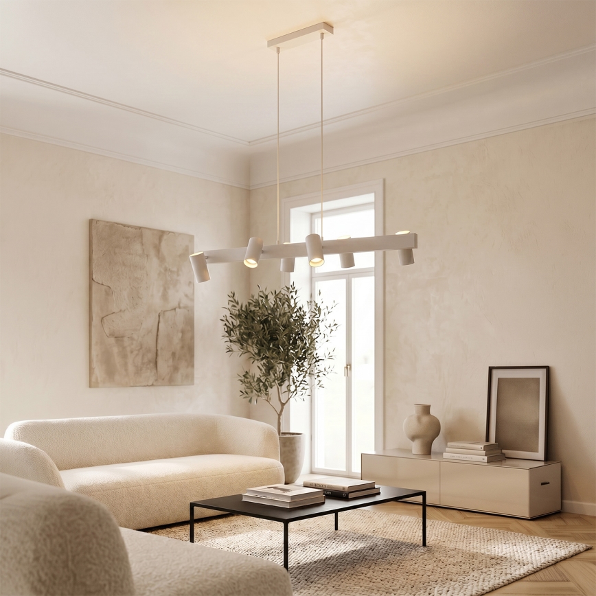 Brilagi - SELE hanglamp met kabel 6xGU10/30W/230V, wit