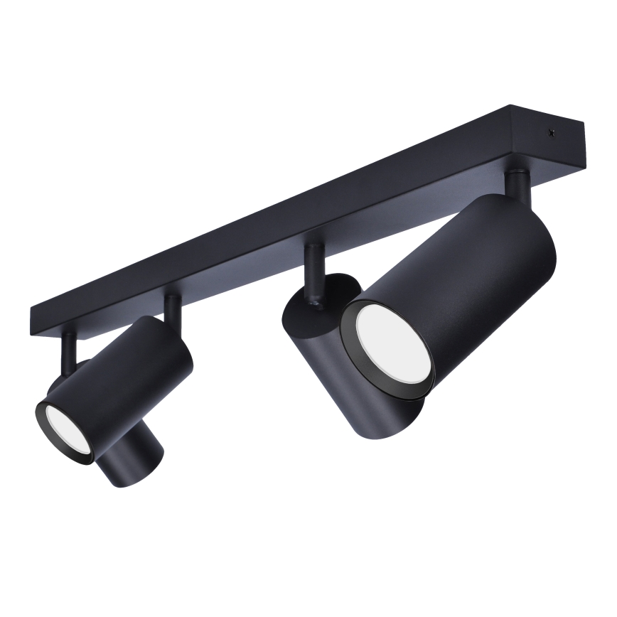Brilagi - LED RGBW dimbare spot SELE 4xGU10/4,8W/230V 3000K zwart + afstandsbediening