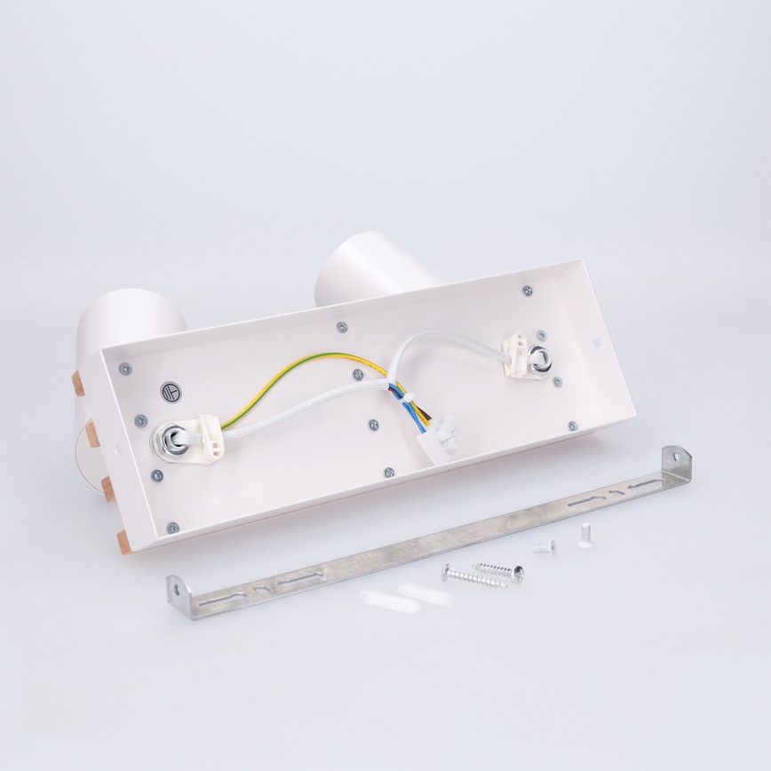 Brilagi - SELE WOOD ACOUSTIC plafondspot 2xGU10/30W/230V wit/hout