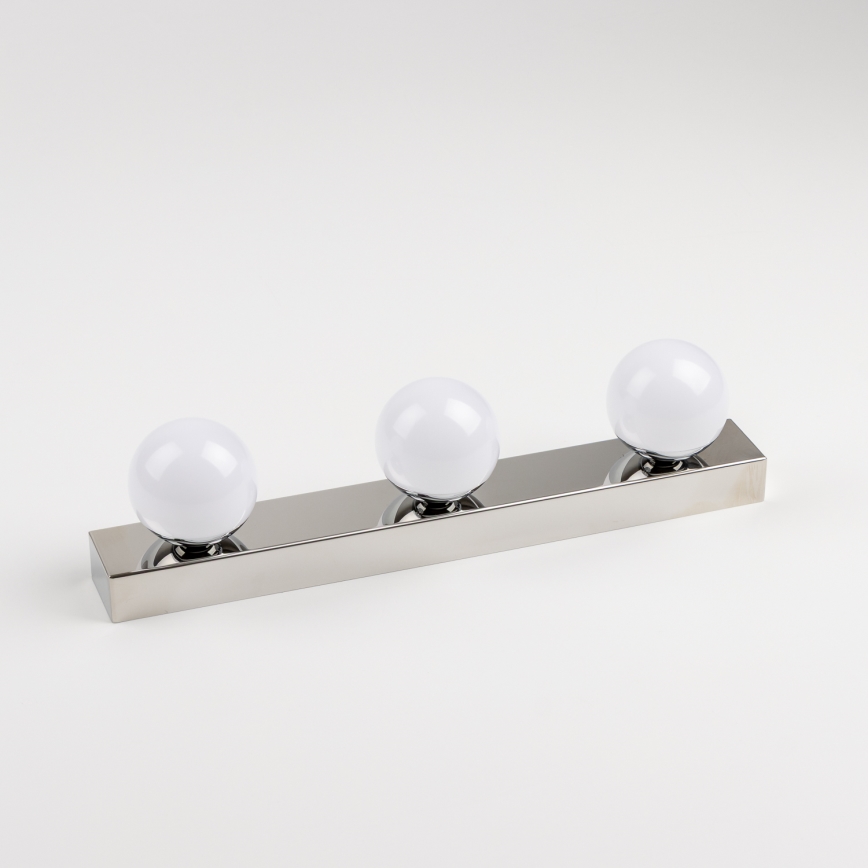 BRILAGI - SET van 2 LED-wandlampen voor badkamer HOLLYWOOD 3xLED/3W/230V 39 cm IP44 glanzend chroom