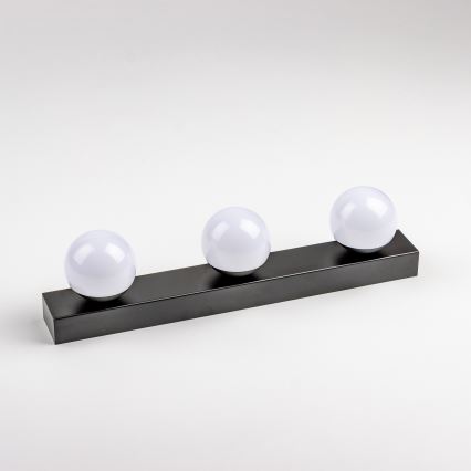 BRILAGI - SET 2x LED wandlamp voor de badkamer HOLLYWOOD 3xLED/3W/230V 39 cm IP44 zwart