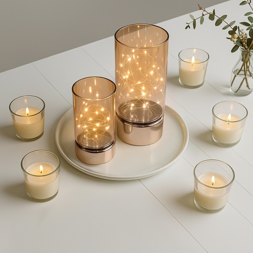 Brilagi - Set van 2 LED-kerstdecoraties, LED/3xAA + 2xAA