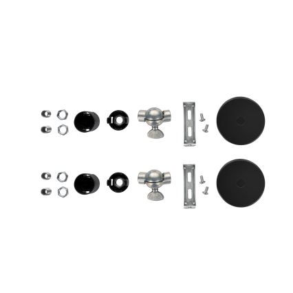 Brilagi - SET VAN 2 wandlampen WABI SABI 1xE14/40W/230V grijs