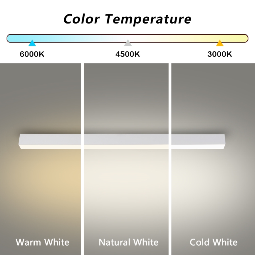 Brilagi - LED-plafondlamp voor de badkamer SLEEKLINE LED/40W/230V 3000/4500/6000K wit IP44