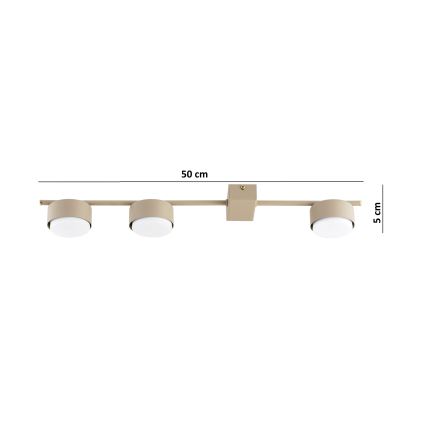 Brilagi - Spot 3xGX53/12W/230V beige