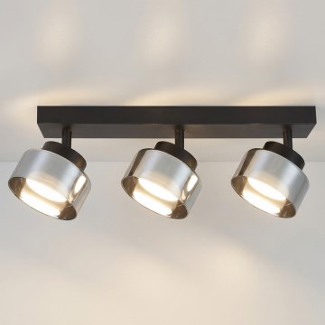 Brilagi - Spot AURA LUX 3xGX53/30W/230V noir/fumé