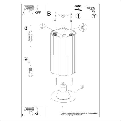 Brilagi - Spot CRESTO 1xGU10/10W/230V 10 cm blanc