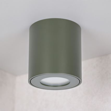 BRILAGI - Spot pour salle de bains MIA 1xGU10/30W/230V 60x82 mm 84x80 mm vert foncé IP54