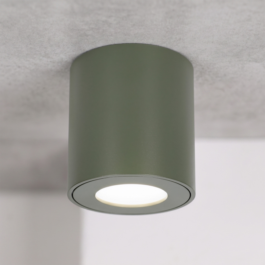 BRILAGI - Spot pour salle de bains MIA 1xGU10/30W/230V 60x82 mm 84x80 mm vert foncé IP54