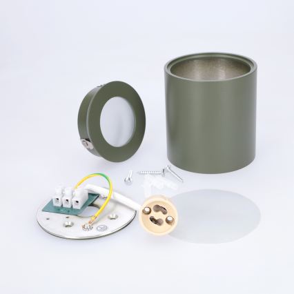 BRILAGI - Spot pour salle de bains MIA 1xGU10/30W/230V 60x82 mm 84x80 mm vert foncé IP54