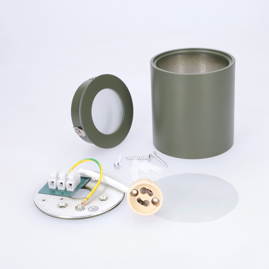BRILAGI - Spot pour salle de bains MIA 1xGU10/30W/230V 60x82 mm 84x80 mm vert foncé IP54