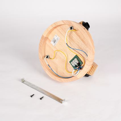 Brilagi - Spot d'éclairage HYGGE 3xE14/15W/230V bois d'hévéa/fumé