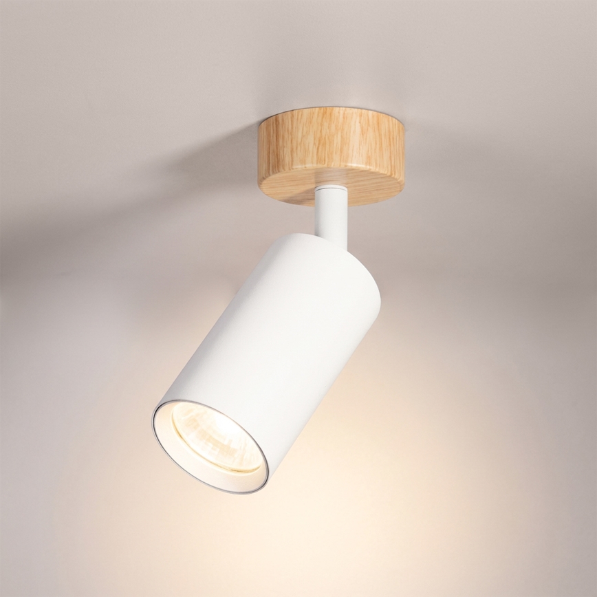 Brilagi - Spot d'éclairage SELE 1xGU10/30W/230V blanc/décor chêne