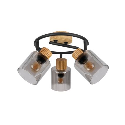 Brilagi - Spot HYGGE 3xE14/15W/230V bois/fumé