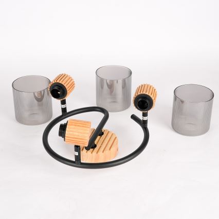 Brilagi - Spot HYGGE 3xE14/15W/230V bois/fumé