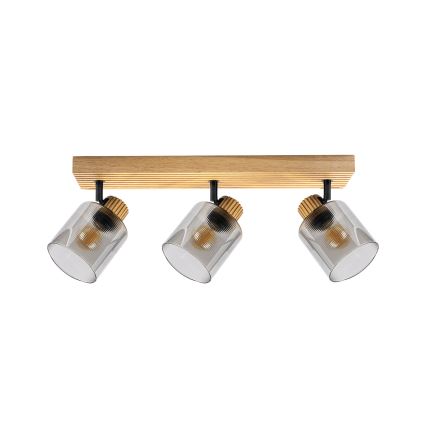 Brilagi - Spot HYGGE 3xE14/15W/230V bois/fumé