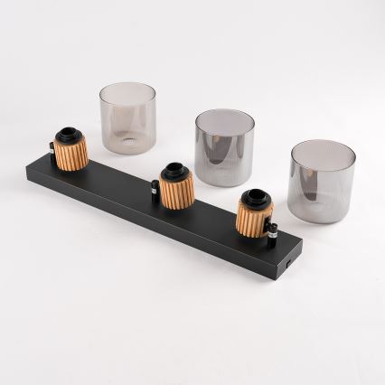 Brilagi - Spot HYGGE 3xE14/15W/230V noir/fumé