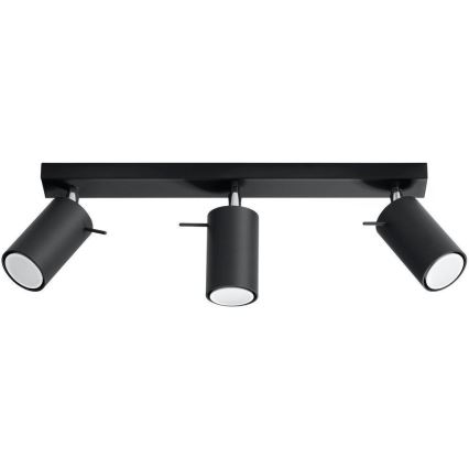 Brilagi -  Spot LED ASMUS 3xGU10/7W/230V noir