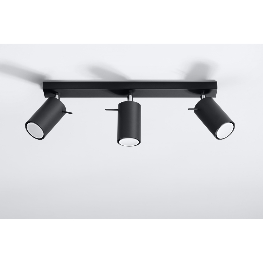 Brilagi -  Spot LED ASMUS 3xGU10/7W/230V noir