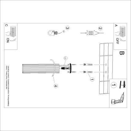 Brilagi - Spot LED CRESTO 1x GU10/10W/230V 30 cm noir