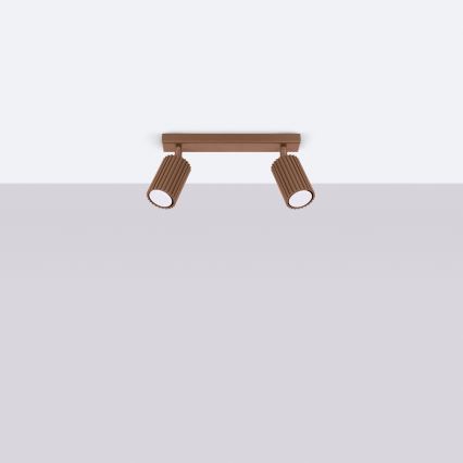 Brilagi - Spot LED CRESTO 2xGU10/10W/230V marron