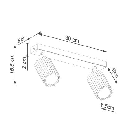 Brilagi - Spot LED CRESTO 2xGU10/10W/230V rose